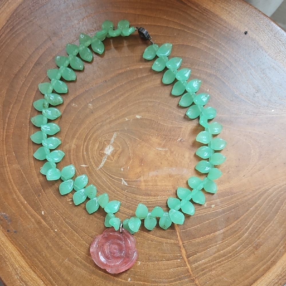 Jade/Quartz Necklace